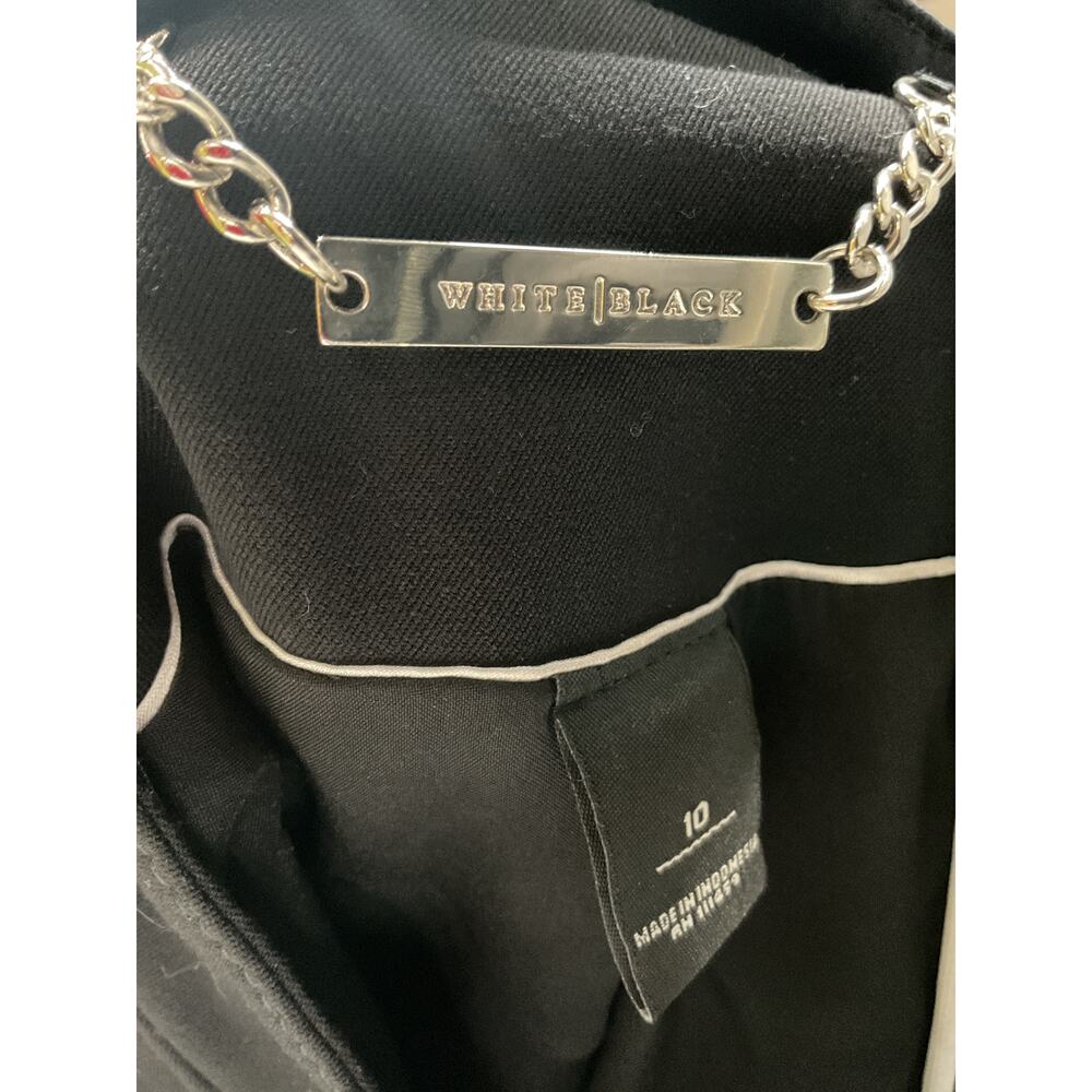 Whbm Black Basic Jacket Size 10 - image 3
